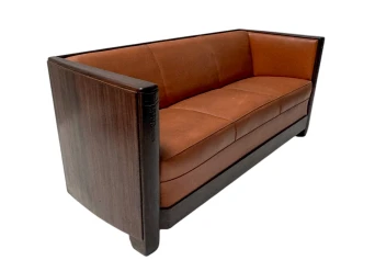 Art Deco Amsterdamse School Bench by Daniêl van Dorp for Gebroeders Reens